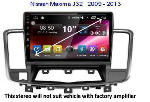 Nissan Maxima J32 Stereo Head Unit